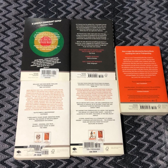 Irvine Welsh Trainspotting Books - Picture 2 of 7